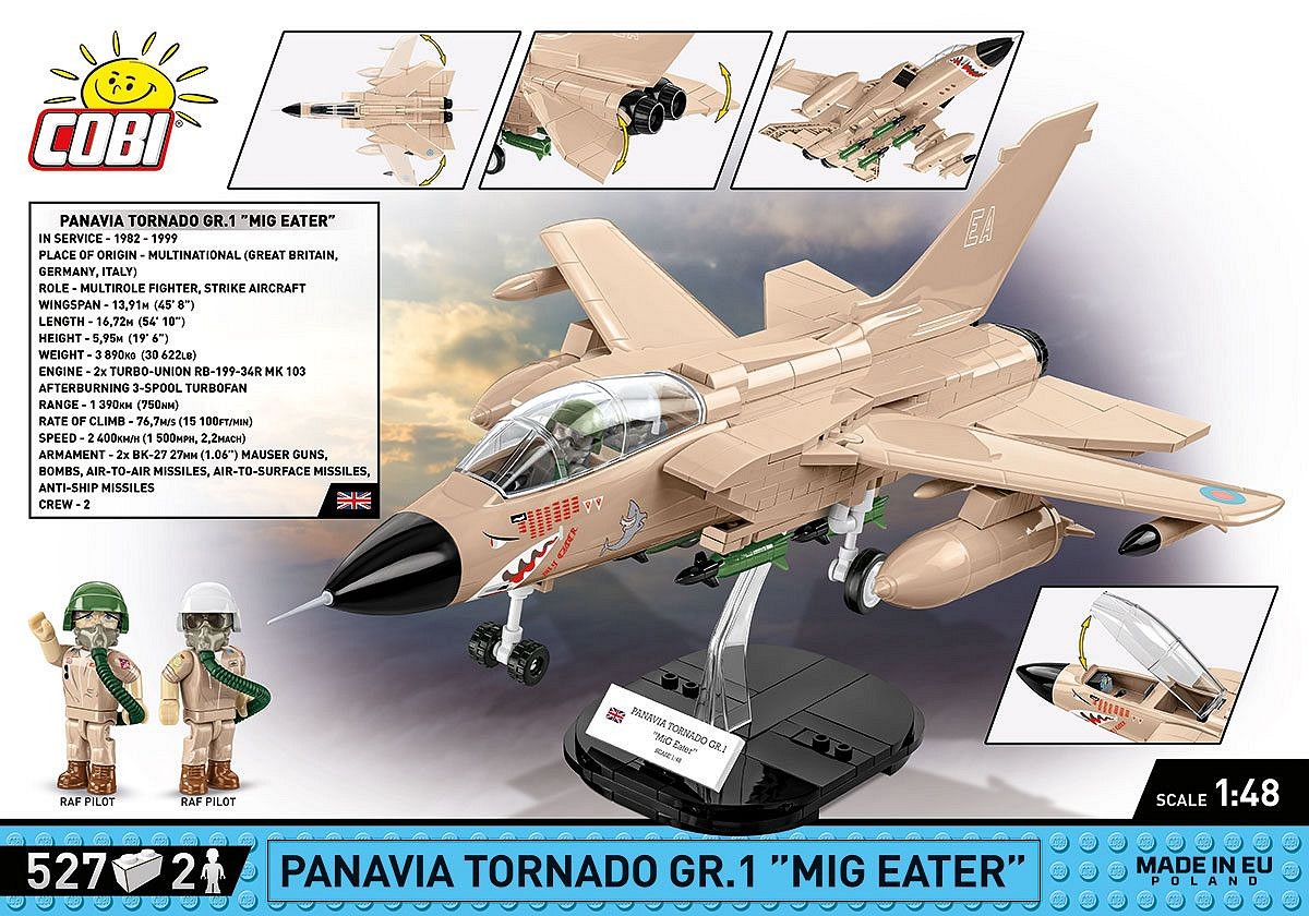 COBI Panavia Tornado GR.1 Mig Eater - 527 Pezzi, Blocchi Polonia, Modello 5854